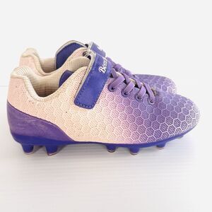 BomKinta Girl’s Soccer Shoes Sz 31 (US13) Pink/Purple Pre-owned Good Condition